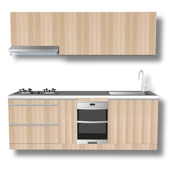 240CM 系統廚具-蘋果原木 240CM 系統廚具-蘋果原木